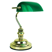 Diem Steel Touch Bankers Desk Lamp